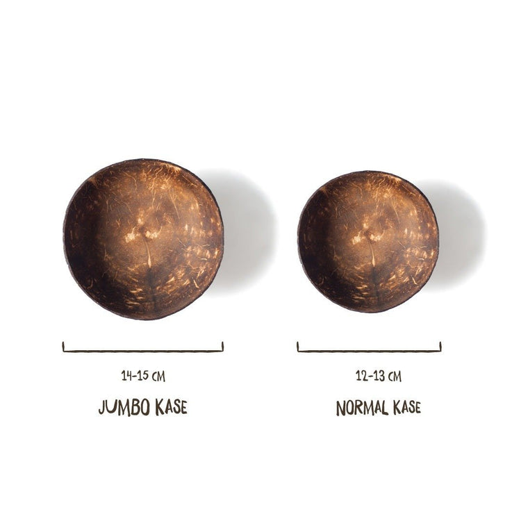 Kuru Yeşil Dry Green Jumbo Size Smooth Coconut Bowl 14cm and 16cm - EFENDINA PAZAR - Kuru Yeşil - 8681999041926