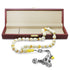 1000 Carat Kazaz Tasseled Capsule Cut Yellow-White Maxi SizNatural Drop Amber Rosary