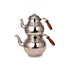 Turna Copper Classic Teapot Fine Hand Forged Silver-1