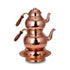 Thick Hand Copper Teapot with Heater Set Red