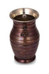 Turna Copper Hyacinth Vase Flat Brown