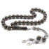 Tesbihane Silver-Coral Erzurum Oltu Stone Prayer Beads