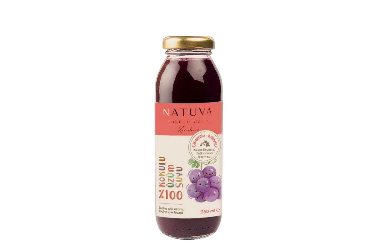 100% Scented Grape Juice Little Ones 250 ml Sugar - Free - EFENDINA PAZAR - NATUVA - 