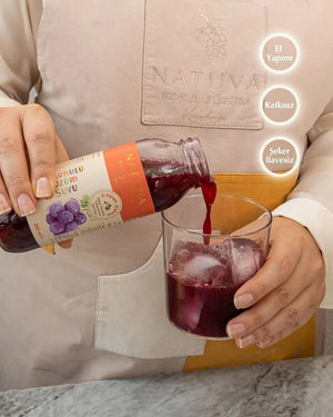 100% Scented Grape Juice Little Ones 250 ml Sugar - Free - EFENDINA PAZAR - NATUVA - 