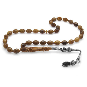 1000 Carat Kazaz Tassels, Each Bead Made by Mustafa Halit Master Caliper, Barley Cut Kuka Prayer Beads - EFENDINA PAZAR - Tesbihane - 101003871