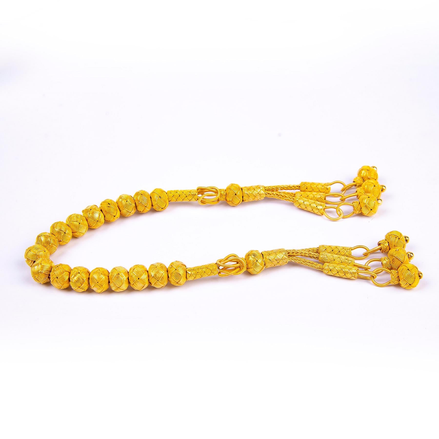 1000 Carat Silver Gold Prayer Beads - EFENDINA PAZAR - Ve Tesbih - vealisveris - Z1419