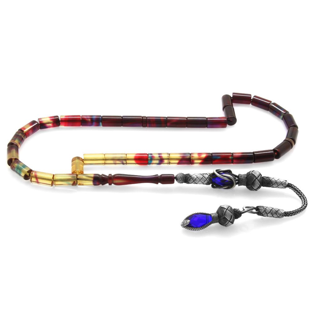 1000 Sterling Silver Bonibon Fire Amber Rosary - EFENDINA PAZAR - Tesbihane - 101003263