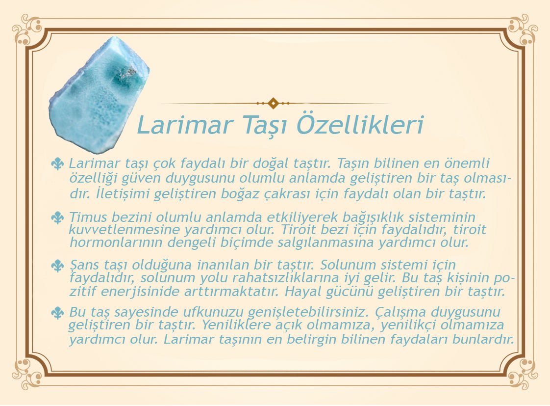 1000 Sterling Silver Kazaz Tasseled Sphere Cut Larimar Natural Stone Prayer Beads - EFENDINA PAZAR - Tesbihane - 101004145