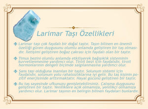 1000 Sterling Silver Kazaz Tasseled Sphere Cut Larimar Natural Stone Prayer Beads - EFENDINA PAZAR - Tesbihane - 101004145