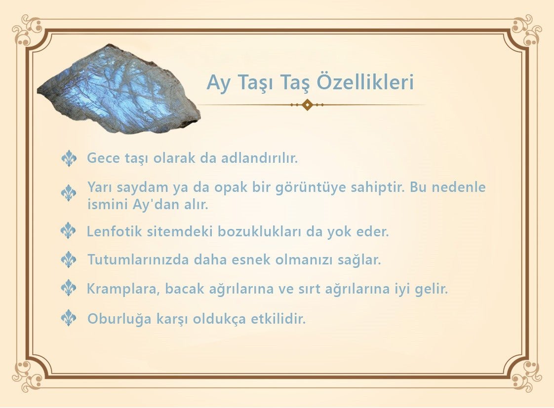 1000 Sterling Silver Kazaz Tasseled Sphere Cut Moonstone Natural Stone Prayer Beads - EFENDINA PAZAR - Tesbihane - 101004150