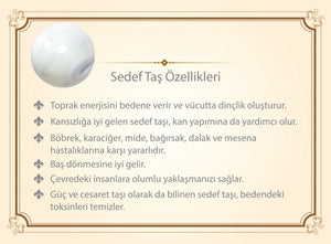 1000 Sterling Silver Kazaz Tasseled Sphere Cut Yellow Mother of Pearl Natural Stone Prayer Beads - EFENDINA PAZAR - Tesbihane - 101004129