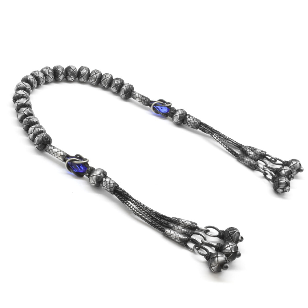 1000 Sterling Silver Zaza - Kazaz Prayer Beads - EFENDINA PAZAR - Tesbihane - 101001843