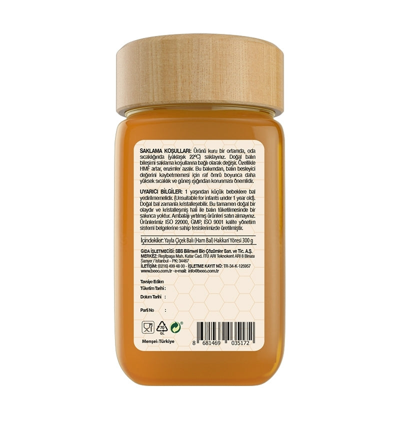 Beeo Hakkari Region Raw Honey 300 g
