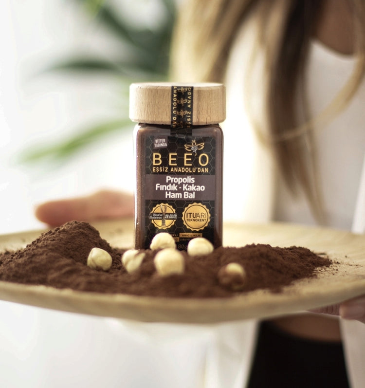 Beeo Cocoa Hazelnut Raw Honey Propolis Paste 180 g