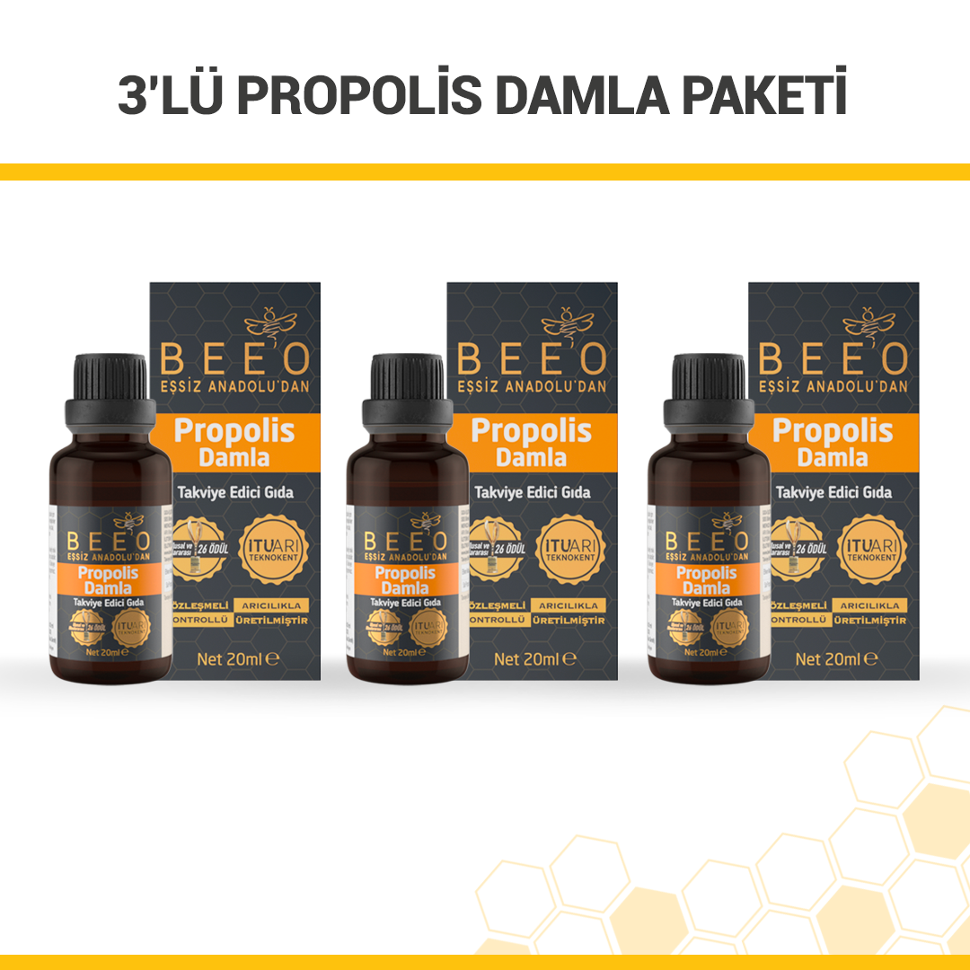 Beeo 3 Propolis Drops Package