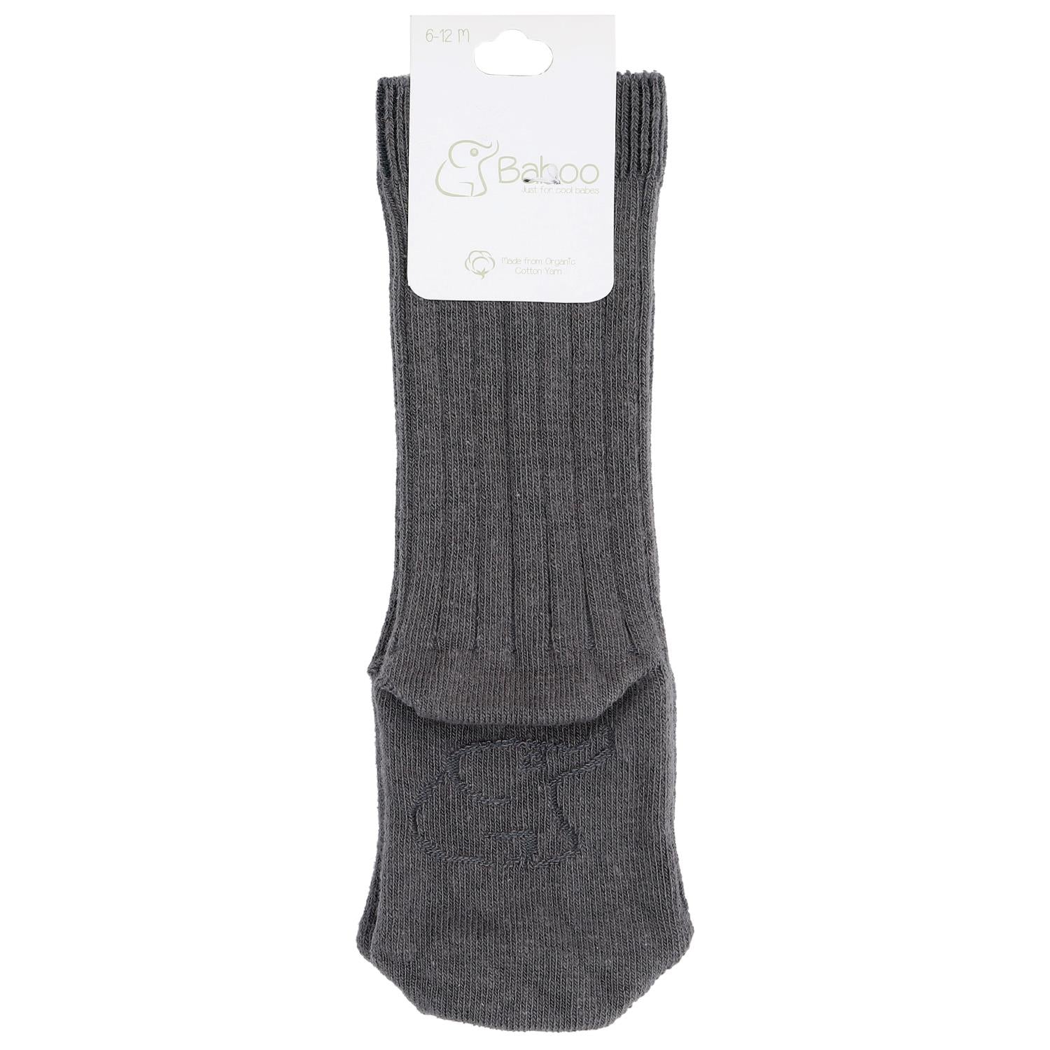 3 Pack Organic Cotton Knee Short Baby and Kids Socks Standard - EFENDINA PAZAR - BABOO - 8682291512305