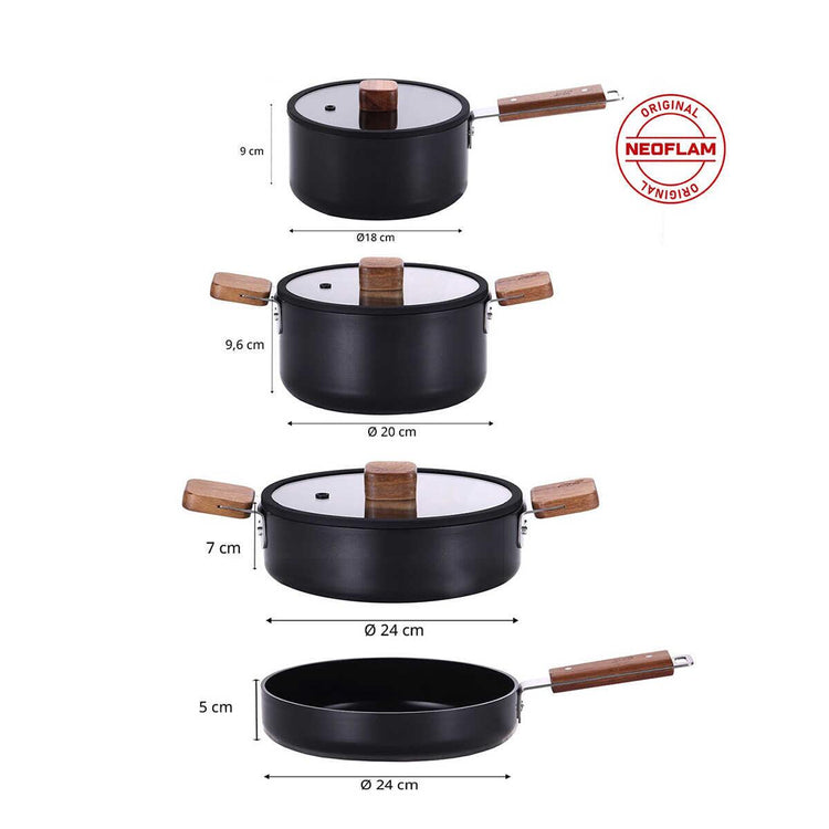 7 Piece Cookware Set - EFENDINA PAZAR - NEOFLAM - 8806179675801