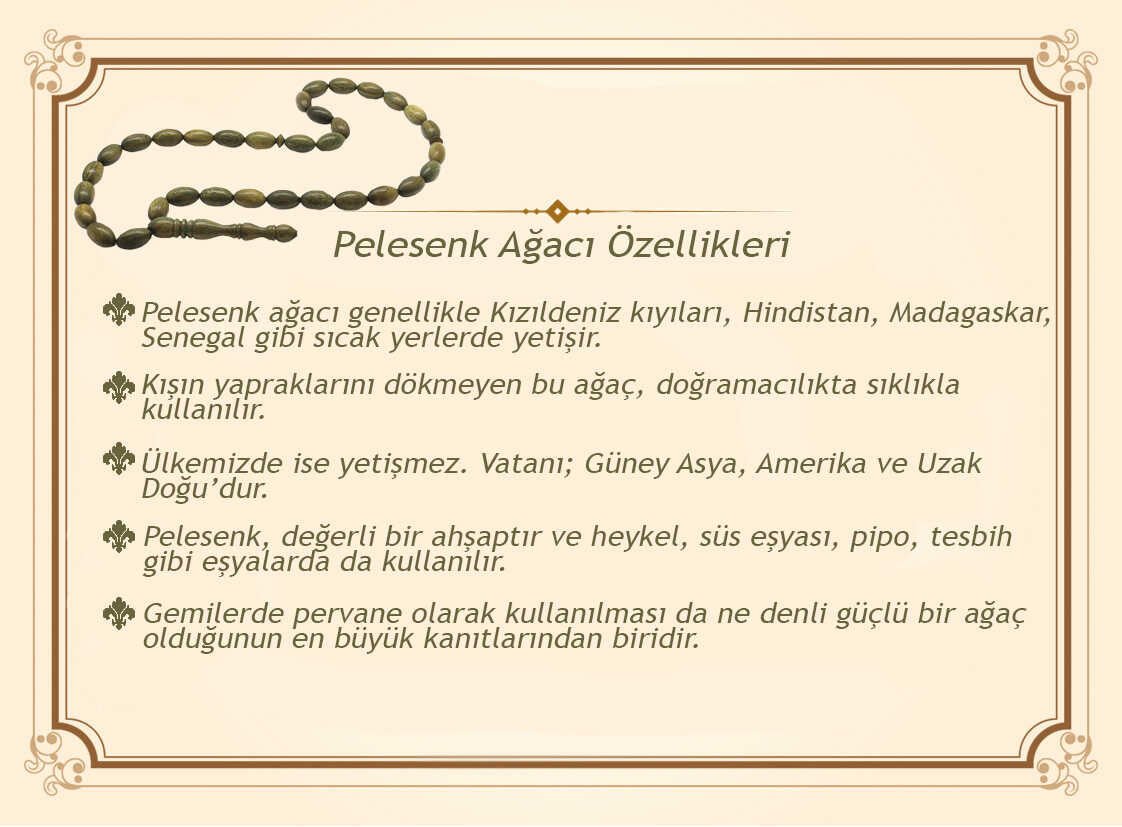 925 Carat Tasseled Barley Cut Multiple Wood Combination Collectible Prayer Beads - EFENDINA PAZAR - Tesbihane - 101004047