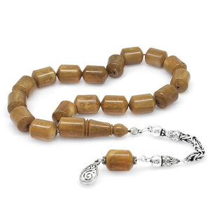 925 Sterling King Chain Tasseled Large Size Capsule Cut Kuka Efe Tasbih - EFENDINA PAZAR - Tesbihane - 101003956