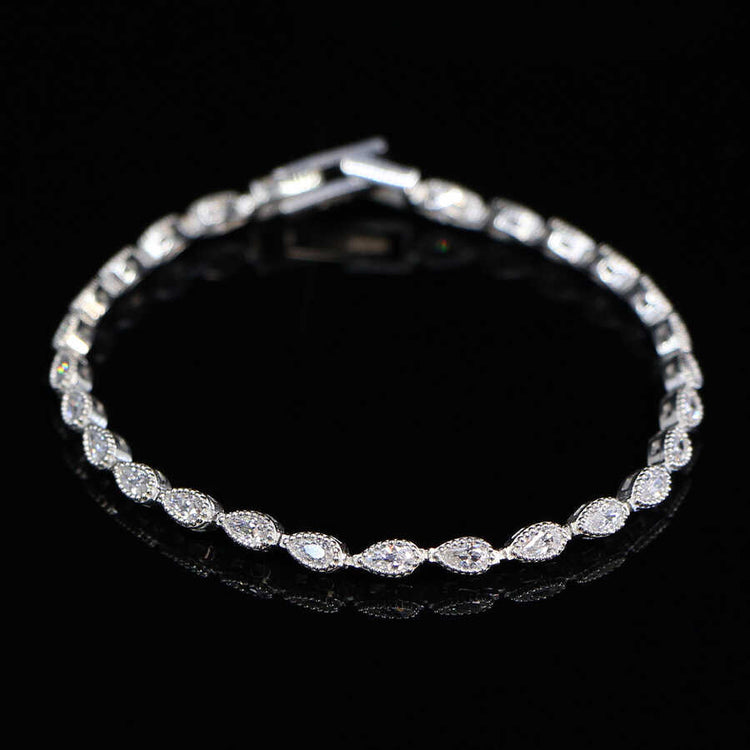 925 Sterling Silver Bracelet - EFENDINA PAZAR - Ve Tesbih - vealisveris - Z1603