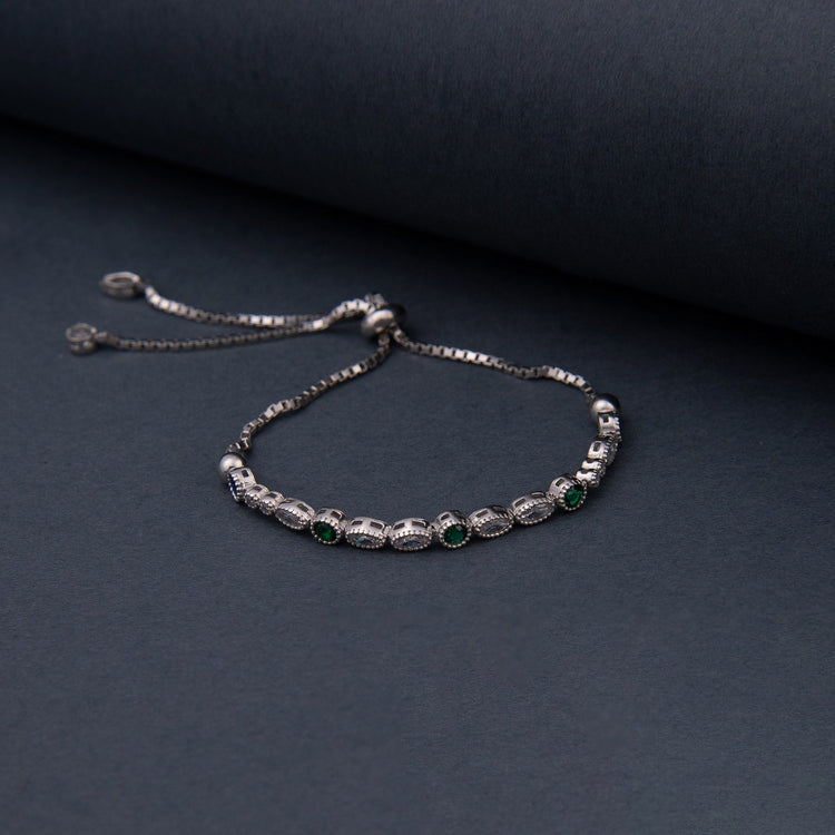 925 Sterling Silver Bracelet with Waterway Lift - EFENDINA PAZAR - Ve Tesbih - vealisveris - Z1576