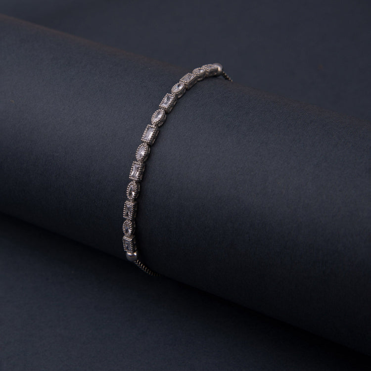 925 Sterling Silver Bracelet with Waterway Lift - EFENDINA PAZAR - Ve Tesbih - vealisveris - Z1588