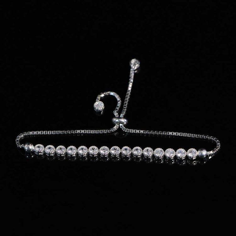 925 Sterling Silver Bracelet with Waterway Lift - EFENDINA PAZAR - Ve Tesbih - vealisveris - Z1591