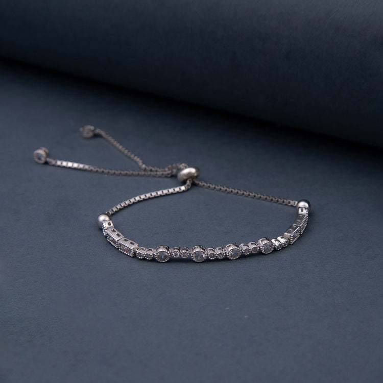 925 Sterling Silver Bracelet with Waterway Lift - EFENDINA PAZAR - Ve Tesbih - vealisveris - Z1592