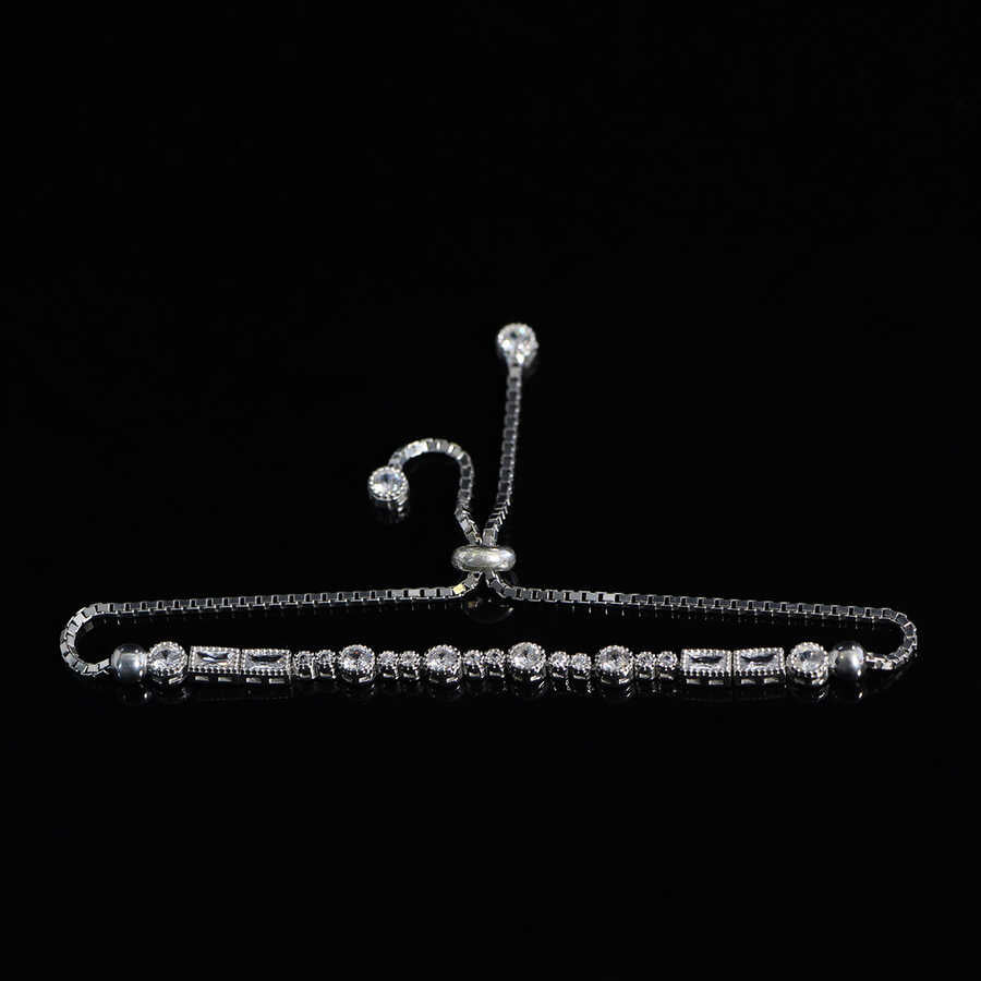 925 Sterling Silver Bracelet with Waterway Lift - EFENDINA PAZAR - Ve Tesbih - vealisveris - Z1592