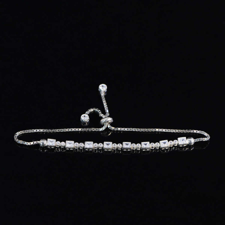 925 Sterling Silver Bracelet with Waterway Lift - EFENDINA PAZAR - Ve Tesbih - vealisveris - Z1596