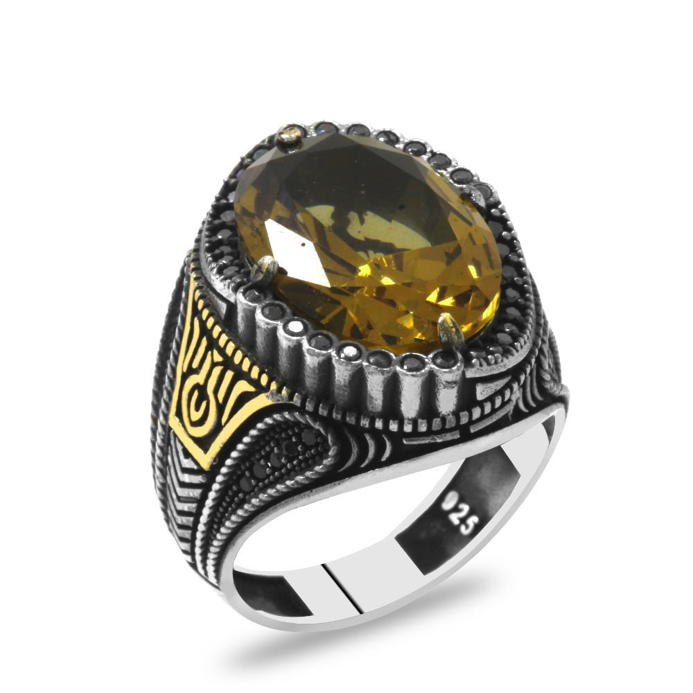925 Sterling Silver Men Ring with Zultanite Stone - EFENDINA PAZAR - Tesbihane - 102002417