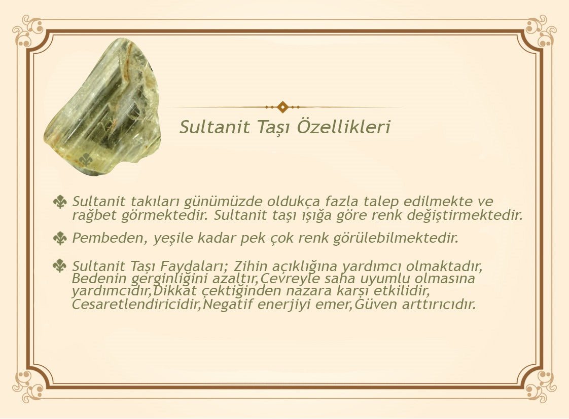 925 Sterling Silver Men Ring with Zultanite Stone - EFENDINA PAZAR - Tesbihane - 102002423