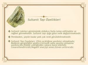 925 Sterling Silver Men Ring with Zultanite Stone - EFENDINA PAZAR - Tesbihane - 102002430