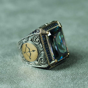 925 Sterling Silver Men's Ring - EFENDINA PAZAR - Ve Tesbih - Z3728