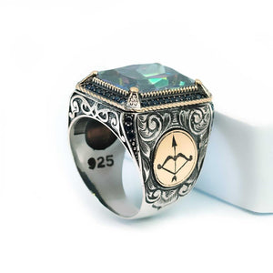 925 Sterling Silver Men's Ring - EFENDINA PAZAR - Ve Tesbih - Z3728