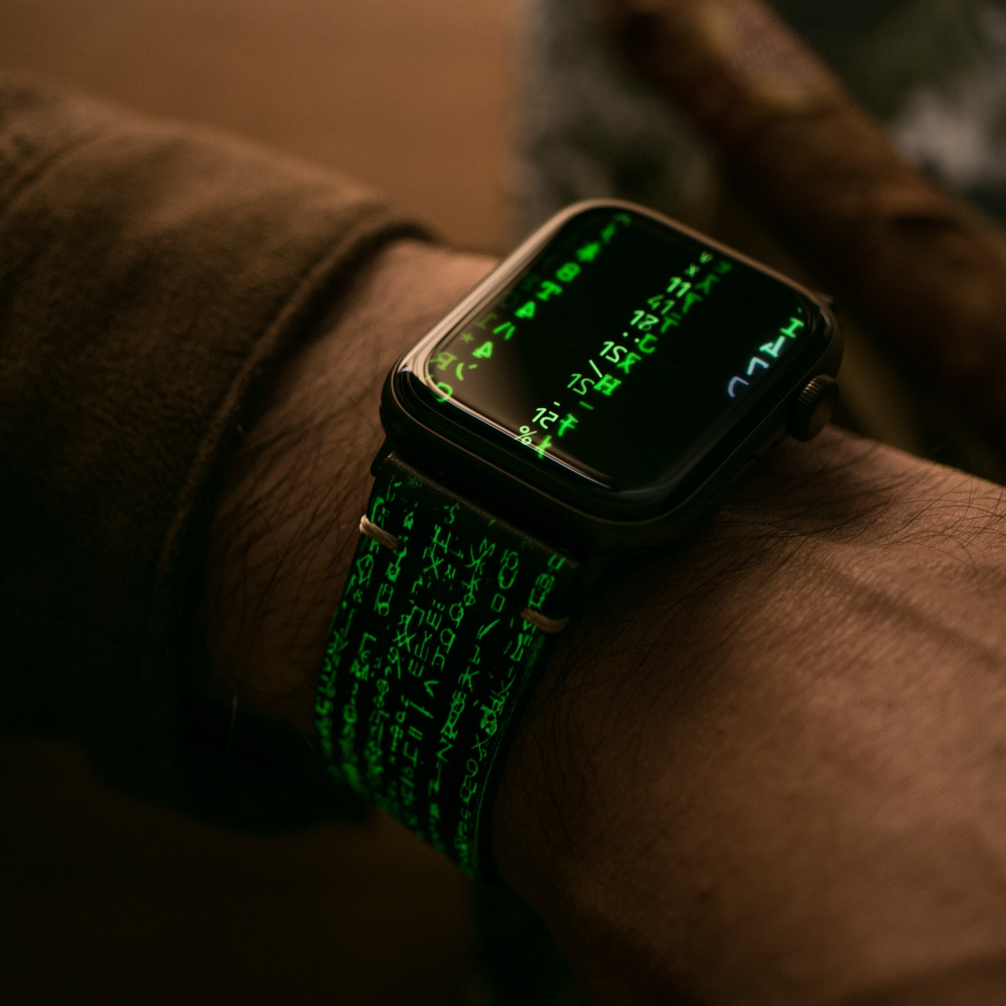 Matrix - Apple Watch Deri Kordon - Siyah