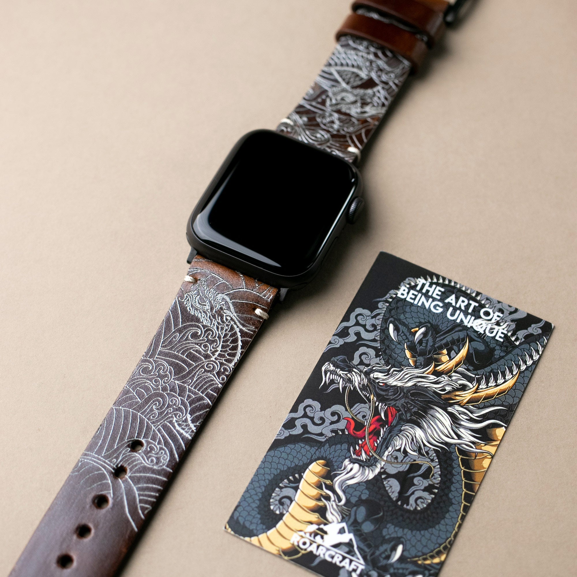 Dragon  Apple Watch Leather Band 