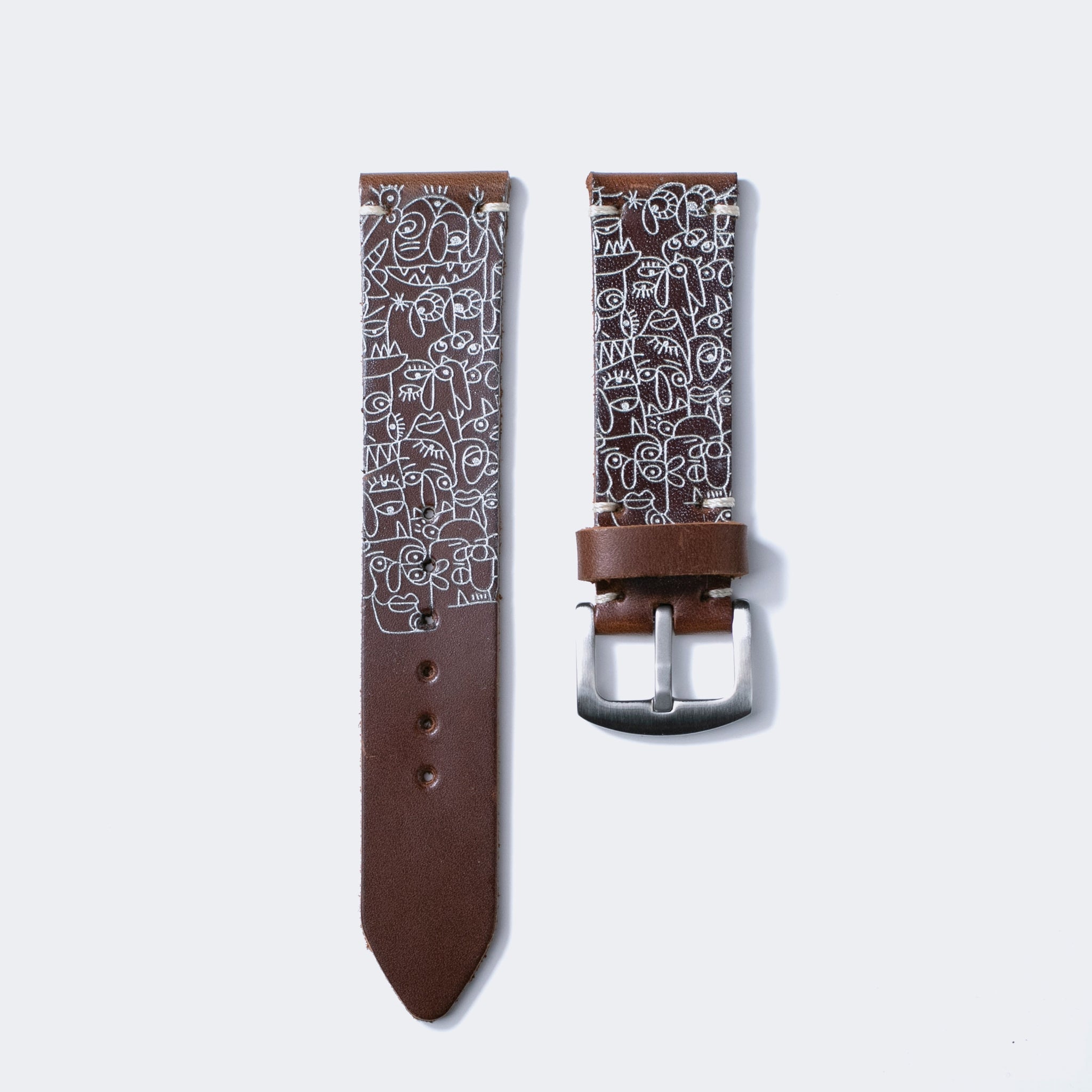 Faces - Leather Watch Strap 