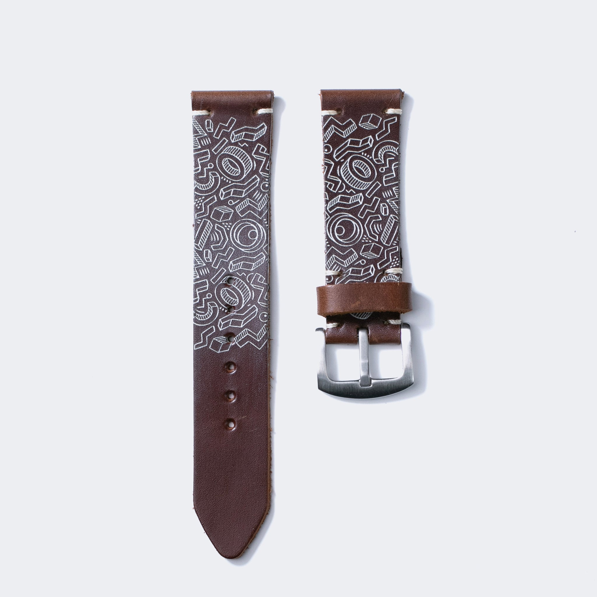  Leather Watch Strap - Antique Brown