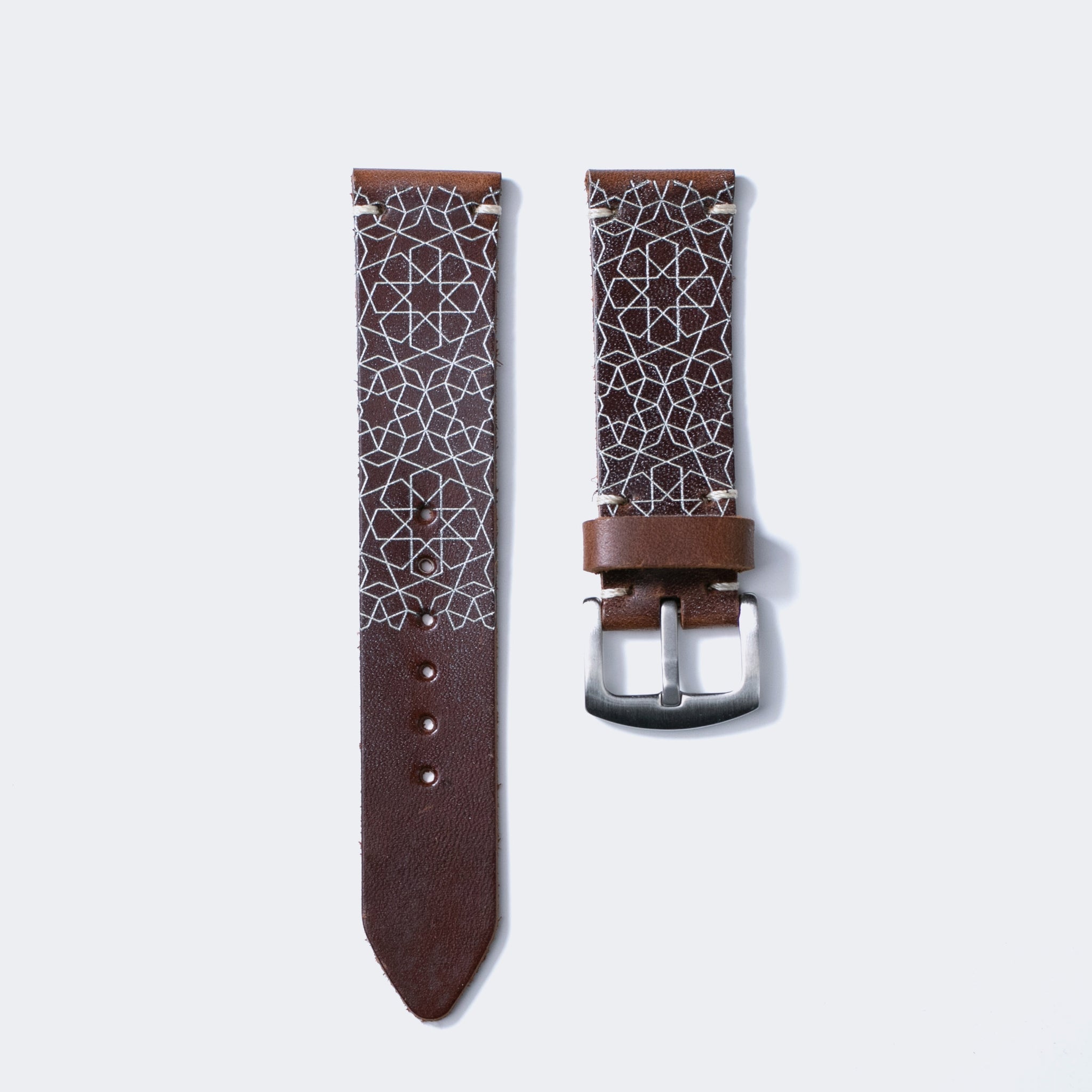 Leather Watch Strap Antique Brown