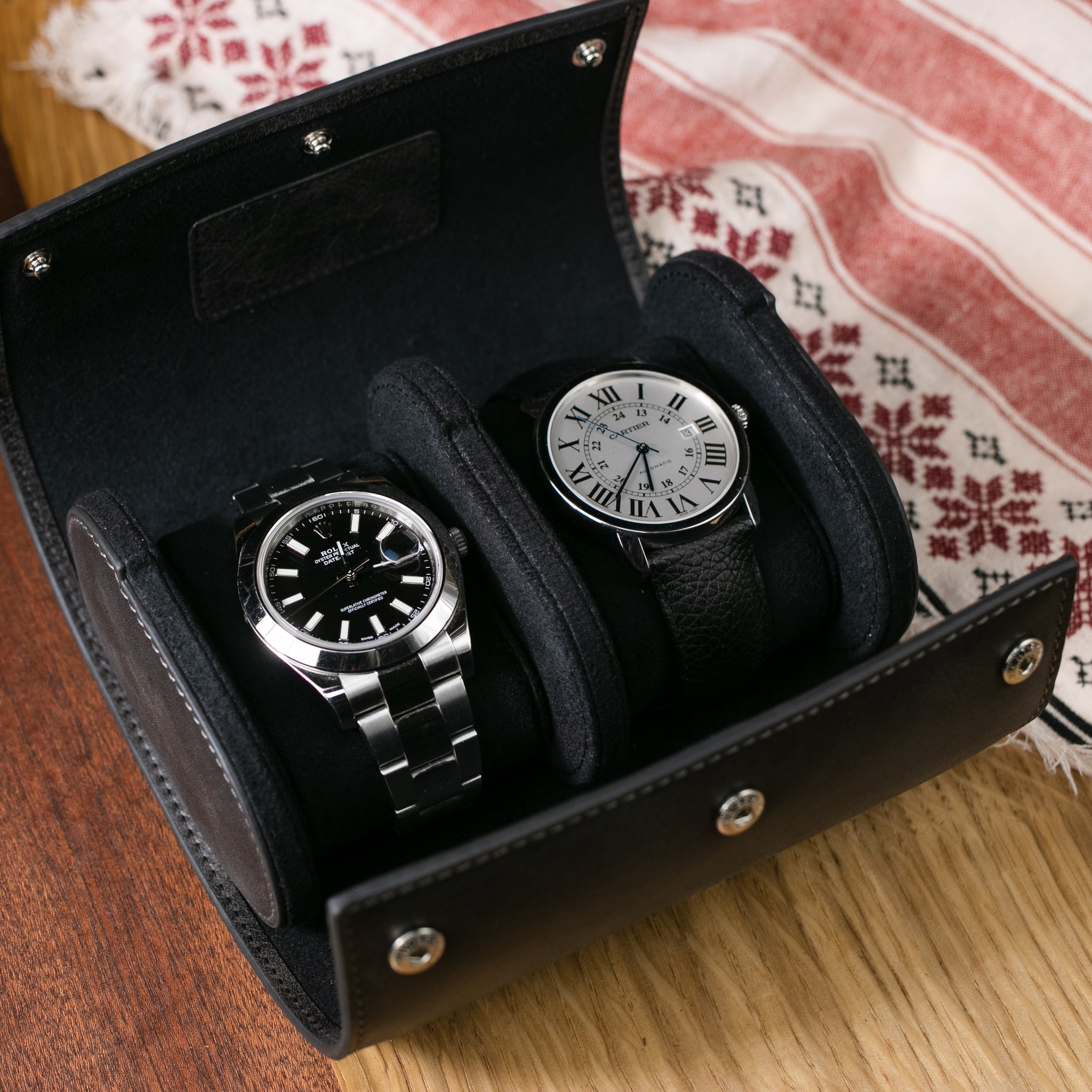 Leather Travel Watch Case