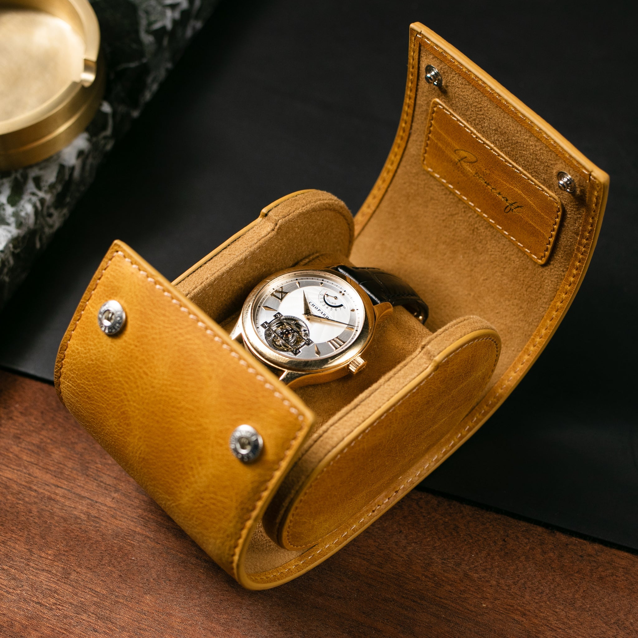  Mustard  Single Watch Roll