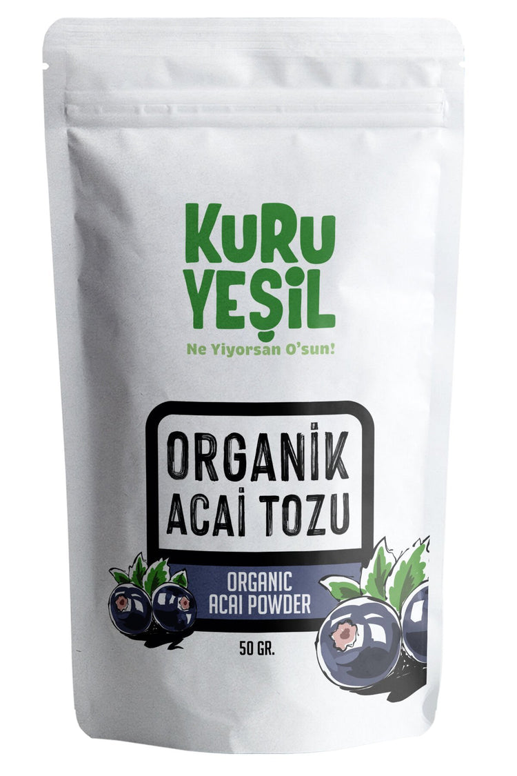 Kuru Yeşil Organic Acai Powder 50 gr 