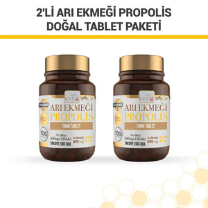 Beeo 2 Pack Bee Bread Propolis Natural Tablets