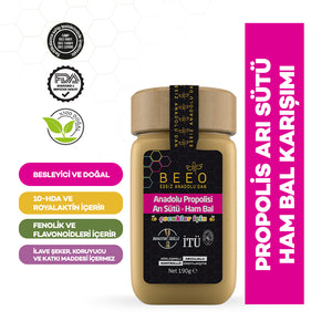 Beeo 3 Propolis Royal Jelly Raw Honey Child Paste Package