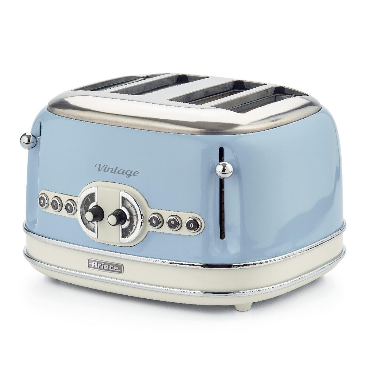 ARIETE Vintage İki Odalı Ekmek Kızartma Makinesi Mavi