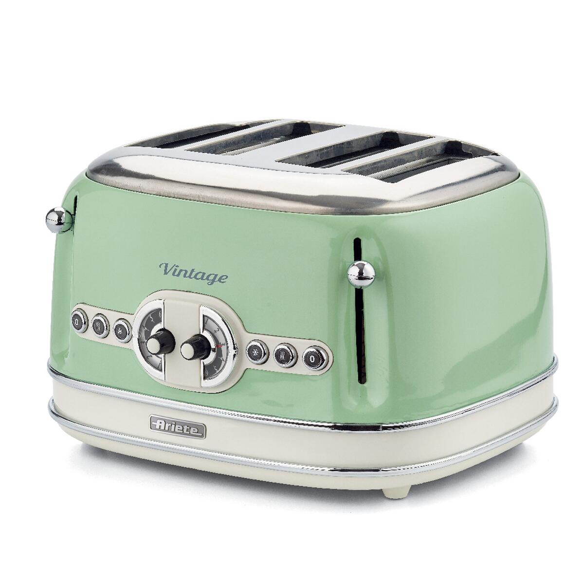 ARIETE Vintage İki Odalı Ekmek Kızartma Makinesi yeşil
