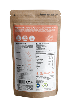 Kuru Yeşil Organic Ceylon Cinnamon Powder 50 g