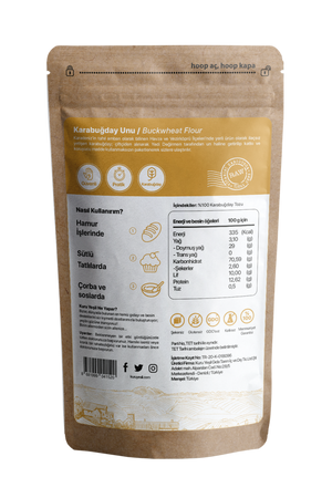 Kuru Yeşil Dry Green Local Raw Buckwheat Flour 500 g