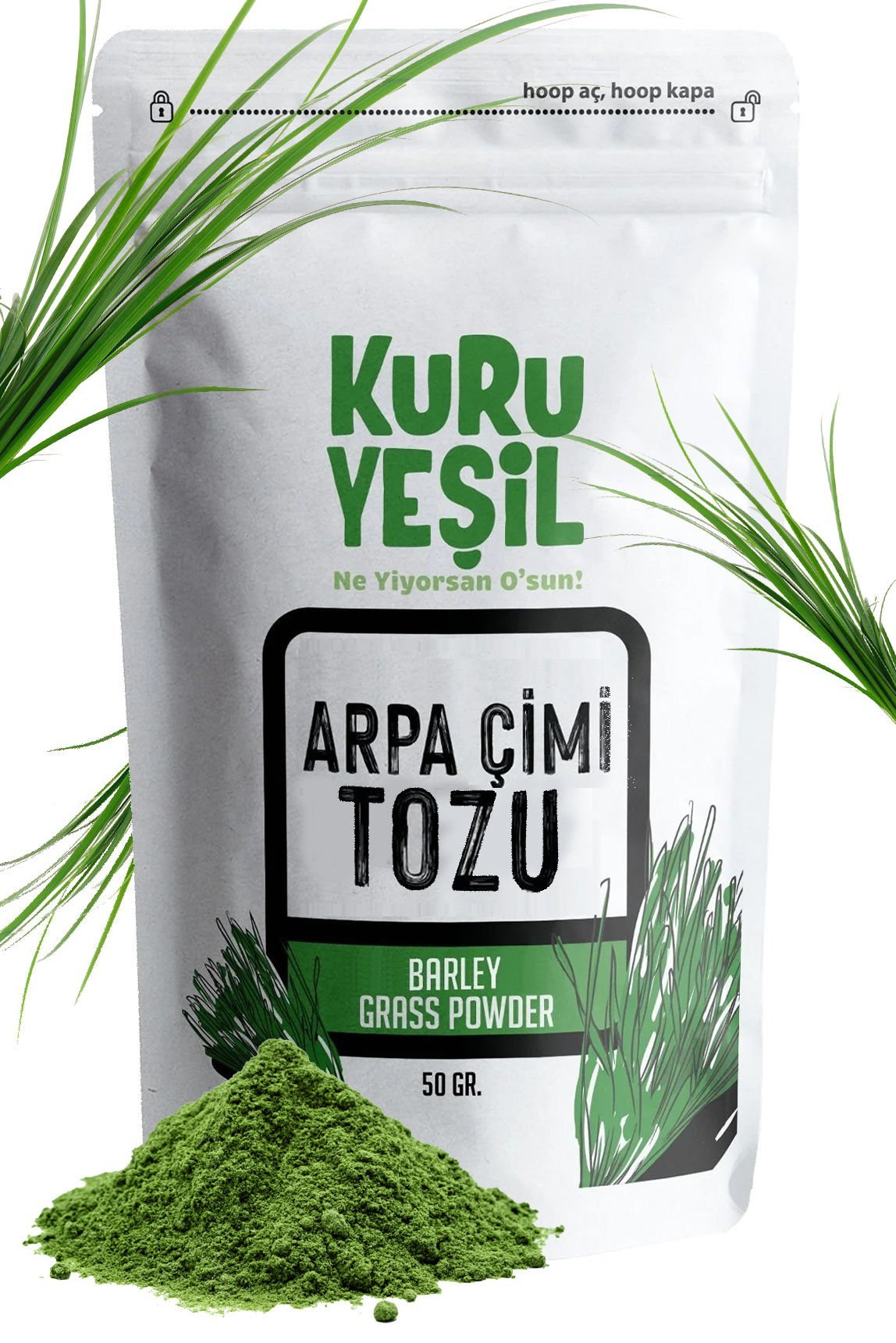 Kuru Yeşil Dry Green Barley Grass Powder 50 g